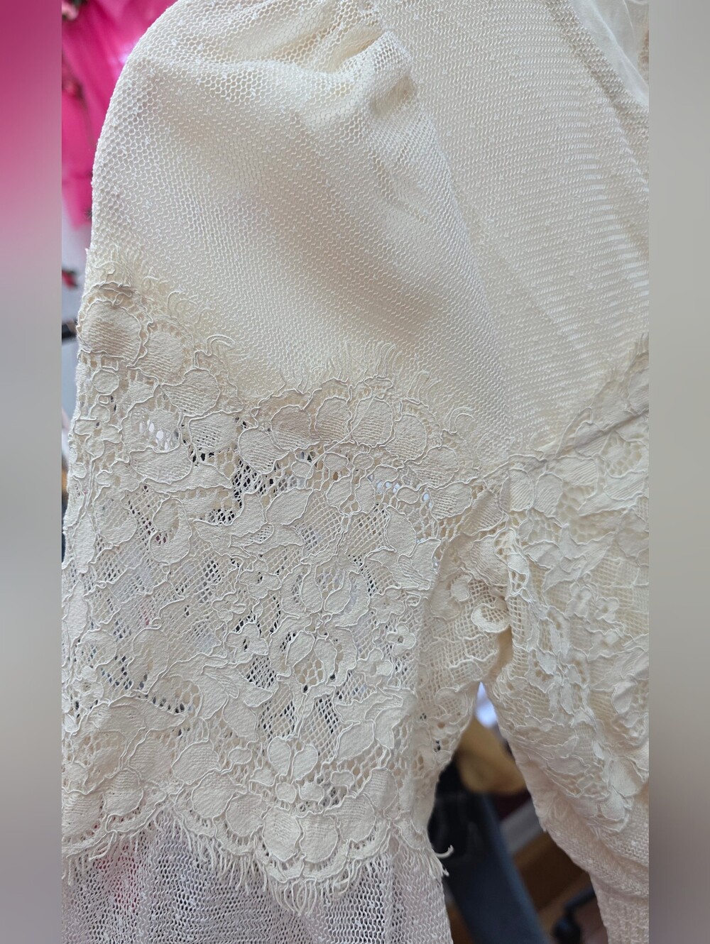 bohme Cream Lace Tiered Maxi Dress Nwt Xs - Picture 4 of 13